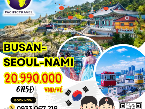 TOUR BUSAN- SEOUL- NAMI 6N5Đ