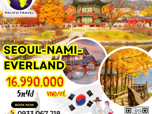 Tour Hàn Quốc: Seoul – Nami – Everland