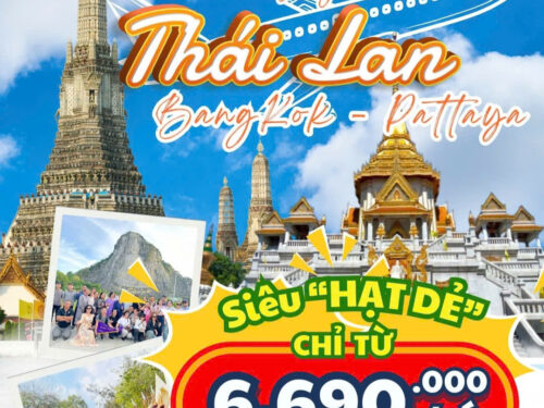 THÁI LAN 5N4Đ: BANGKOK - PATTAYA ( SUANTHAI)